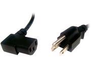 Micro Connectors Model M05 113RA 6 ft. AC Power cord UL Approved Right Angle