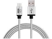 Rhino Rugged Certified USB Type C Male to USB Type A Tough Braided Extra Strong Jacket Sync Charge Cable for Apple MacBook Samsung Note 7 Google ChromeBoo
