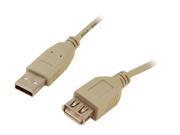 Kaybles USB MF 3FT 3 ft. USB cable A male to A Female in Beige Color