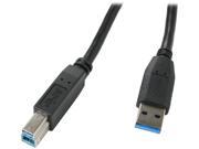 Kaybles USB3 AB 15FT 15 ft. USB 3.0 A Male to B Male Cable in Black Color