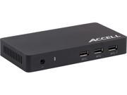 Accell Universal Laptop Docking Station USB 3.0 to 4K UHD DisplayPort HDMI 3 x USB A 3.0 for Mac or Windows