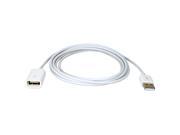 QVS ACX U2M White 2 Meter USB Power Charger Sync Extension Cable for iPod iPhone iPad