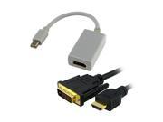 Insten Model 675430 Mini Displayport To Hdmi M F Adapter Hdmi To Dvi Cable 5Gbps M M 15 Ft Black