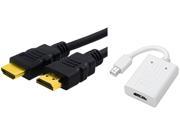 Insten 675490 Mini DisplayPort HDMI Adapter 6 HDMI Cable For All Mac