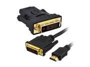 Insten 675426 6 ft. HDMI to DVI Cable 5Gbps M M HDMI F to DVI M Adapter