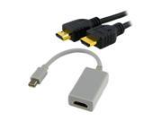 Insten 675504 6 ft. Mini Display Port HDMI Adapter 6 Cable Compatable with MacBook Pro