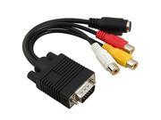 Insten 675714 VGA to S Video 3 RCA Adapter