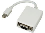 Insten 1044562 2X Mini DisplayPort to VGA Male Female Adapter White