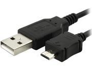 Insten 1068208 Black 1X USB Data Charging Cable Micro USB compatible with Samsung Galaxy S IV S4 I9500