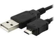 Insten 1132002 Black 1X Micro USB 2 in 1 Data Charging Cable compatible with HTC One M7