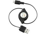 Insten 1132015 4 1X Retractable [2 in 1] Micro USB Cable Compatible with HTC One M7
