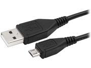 Insten 1132138 Black 1X Micro USB 2 in 1 Cable compatible with HTC One M7