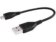 Insten Model 1132139 0.6 ft. 1X Micro USB 2 in 1 Data Charging Cable Compatible with HTC One M7