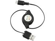 Insten 1131833 4 can be extended up to 31 1X Retractable [2 in 1] Micro USB Cable