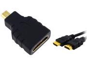 Insten 370003 HDMI-F to Micro HDMI-M Adapter w/ High Speed HDMI Cable M/M Insten 370003 HDMI-F to Micro HDMI-M Adapter w/ High Speed HDMI Cable M/M