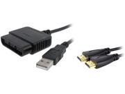 Insten 1647385 1X PS2 Controller Adapter compatible with Sony PS3 with 1X High Speed HDMI Cable M M 10 FT 3 M