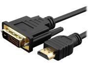 Insten 1846941 Black 6ft HDMI to DVI M M DVI Cable