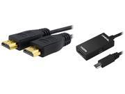 Insten 1926478 Micro USB to MHL Adapter 10 ft. HDMI Cable For Samsung Galaxy S3 S4 S5 Note 2 Note 3