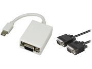 Insten 1926492 Mini DisplayPort to VGA Male Female Adapter Premium VGA Monitor Cable 15 pin M M For MacBook Pro