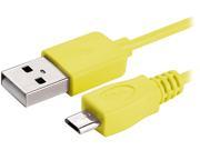 Insten 1667963 6ft 1.8m 1x Micro USB 2 in 1 Cable