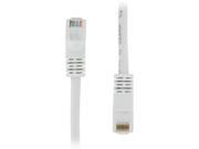 0.5 FT RJ45 CAT6 550MHz Molded Ethernet Network Patch Cable White Lifetime Warranty
