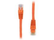 0.5 FT RJ45 CAT5E Molded Ethernet Network Patch Cable Orange Lifetime Warranty