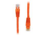 20 Pack 0.5 FT RJ45 CAT5E Molded Ethernet Network Patch Cable Orange Lifetime Warranty
