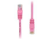 20 Pack 0.5 FT RJ45 CAT5E Molded Ethernet Network Patch Cable Pink Lifetime Warranty