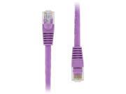 20 Pack 0.5 FT RJ45 CAT5E Molded Ethernet Network Patch Cable Purple Lifetime Warranty