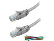 5 PACK 1.5 FT RJ45 CAT 6E 550MHZ MOLDED ETHERNET NETWORK PATCH CABLE GRAY Lifetime Warranty