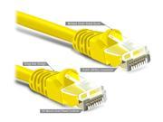 5 PACK 6 FT RJ45 CAT5E MOLDED ETHERNET NETWORK PATCH CABLE YELLOW Lifetime Warranty
