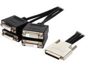 VisionTek 900801 Black VHDCI to 4x DVI D Cable M F