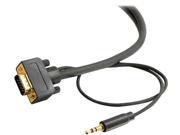Cables To Go 28254 50 ft. Flexima HD15 UXGA 3.5mm Stereo Audio Monitor Cable