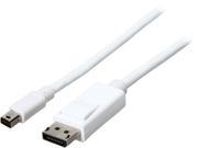 Cables To Go 54298 6FT MINI DISPLAYPORT™ TO DISPLAYPORT™ ADAPTER CABLE M M WHITE