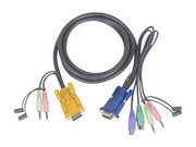 ATEN 3 ft. PS/2 KVM Cable with Audio