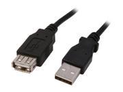 Nippon Labs USB 6 MF BK 6 ft. USB2.0 A MALE TO A FEMALE EXTENSION CABLE