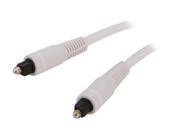 Nippon Labs Model PT 6W 6 ft. Toslink Optical Cables Male Male cable White