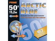 Prime Wire Model LT530930 50 ft. Ultra Heavy Duty 50 Foot Artic Blue All Weather TPE Extension Cord