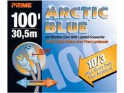 Prime Wire Model LT530935 100 ft. Ultra Heavy Duty 100 Foot Artic Blue All Weather TPE Extension Cod