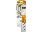 Prime Wire Model PB801124 3 Feet 6 Outlet Power Strip With 3 Foot Cord