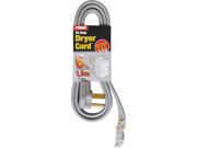 Prime Wire Model RD100306L 6 Feet 3 Pole 3 Wire SRDT 30A 125 250 Volt Dryer Cord