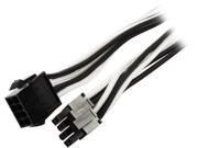 Phanteks PH CB8P_BW 19.68 8 to 8 4 4 Pin M B Extension cable 500mm Length Black White