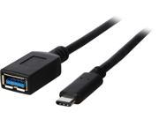 Link Depot ADT USBC G1 MF 3.28 ft. Black USB 3.1 Gen 1 5 Gbps Adapter Cable Type C male to Type A female