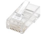 Intellinet Network Solutions 790055 100 Pack Cat5e RJ45 Modular Plugs UTP 2 prong for stranded wire