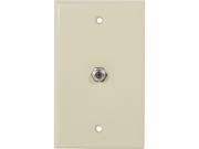 Nippon Labs Wall Plate with F Connector 1 Port Ivory Color