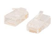 C2G RJ45 Cat5 8 x 8 Modular Plug for Round Stranded Cable 100pk