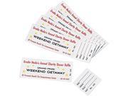 Printable Tickets w Tear Away Stubs 8 1 2 x 11 White 10 Sheet 20Sheets Pack