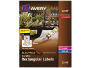 Removable Rectangle Labels w Block Technology 1 1 4 x 1 3 4 256 PK