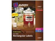 Removable Rectangle Labels w Block Technology 3 1 2 x 4 3 4 White 32 Pack