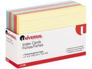Index Cards 4 X 6 Blue Salmon Green Cherry Canary 100 Pack